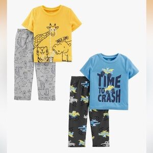 Kids Pajamas Set - Yellow and Blue